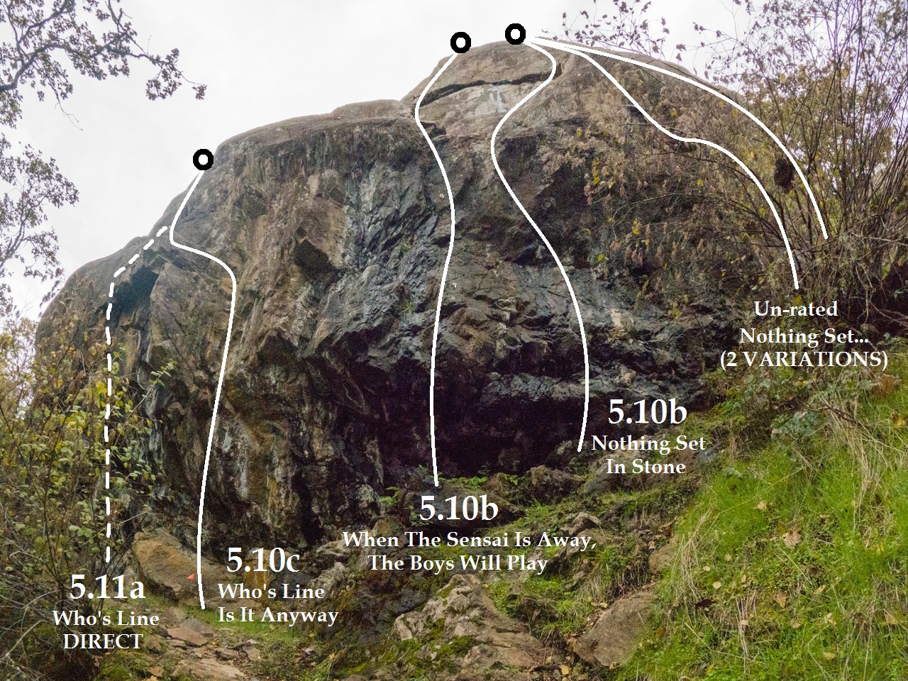 Camas Wall Right - Courtesy of Allen Agopsowicz Photographer (Vancouver Island South Climbers' Guide)