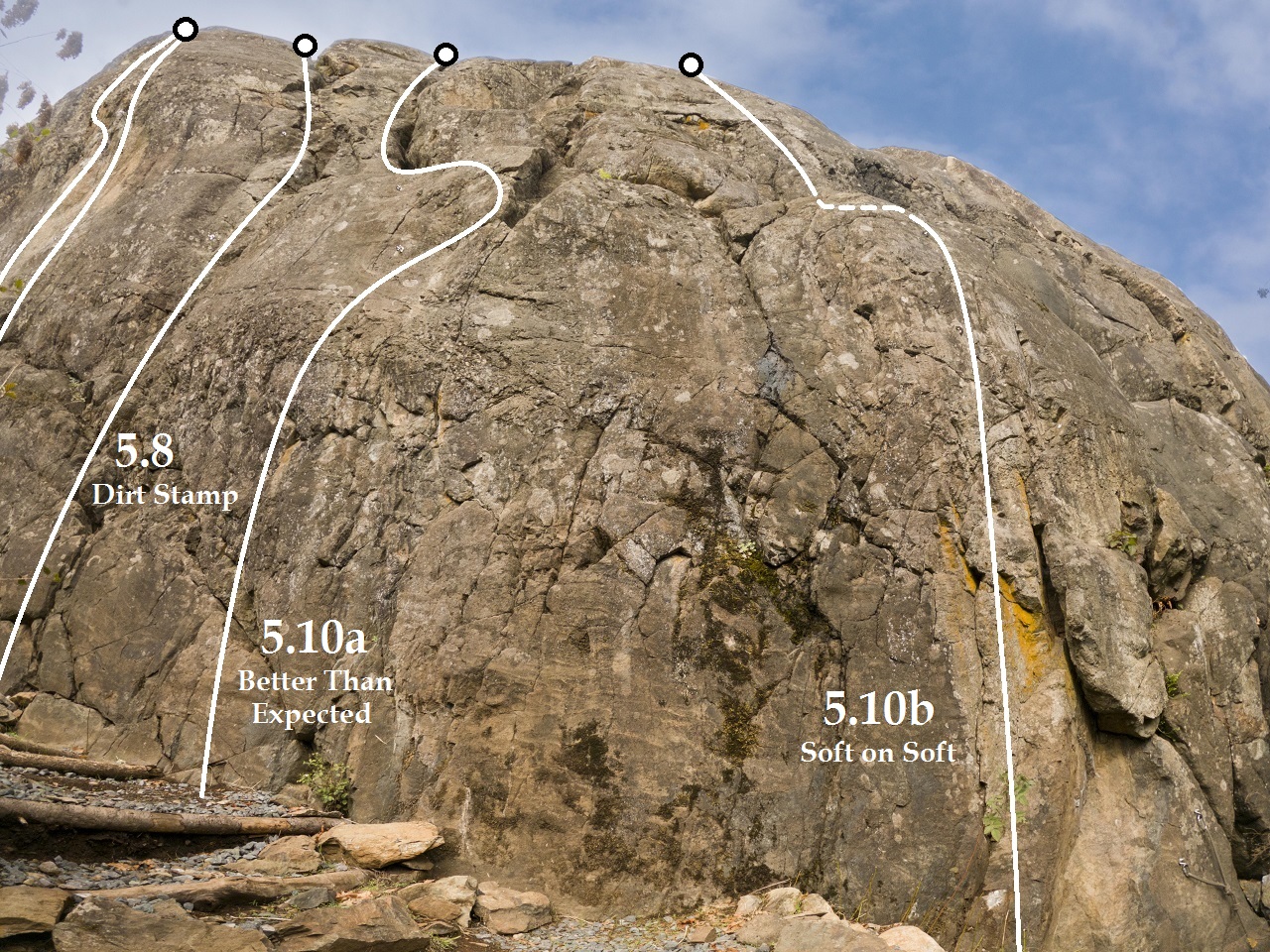 Main Wall - Courtesy of Allen Agopsowicz Photographer (Vancouver Island South Climbers' Guide)